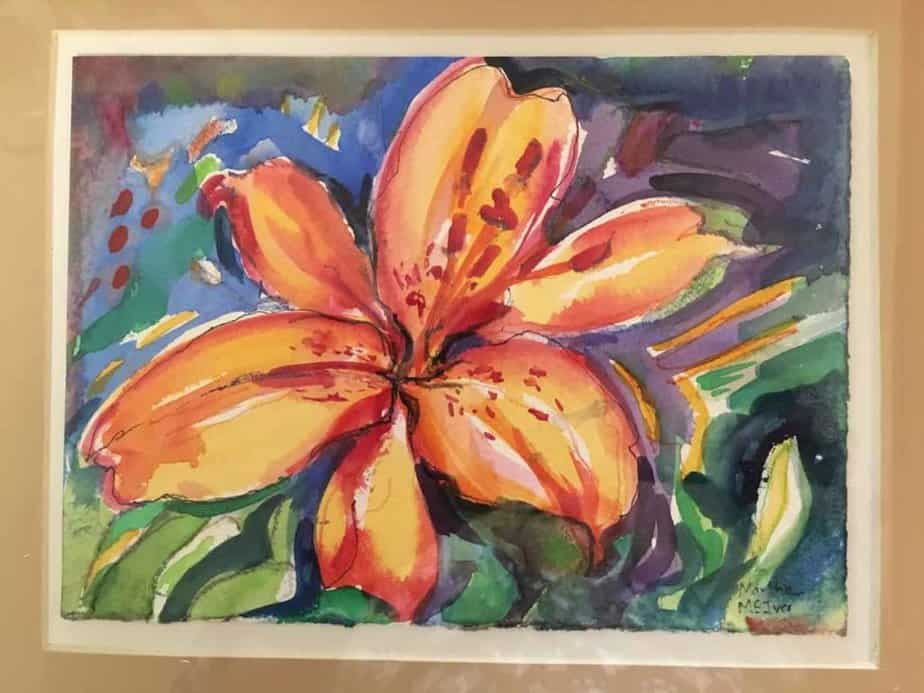Watercolor: Orange Lily